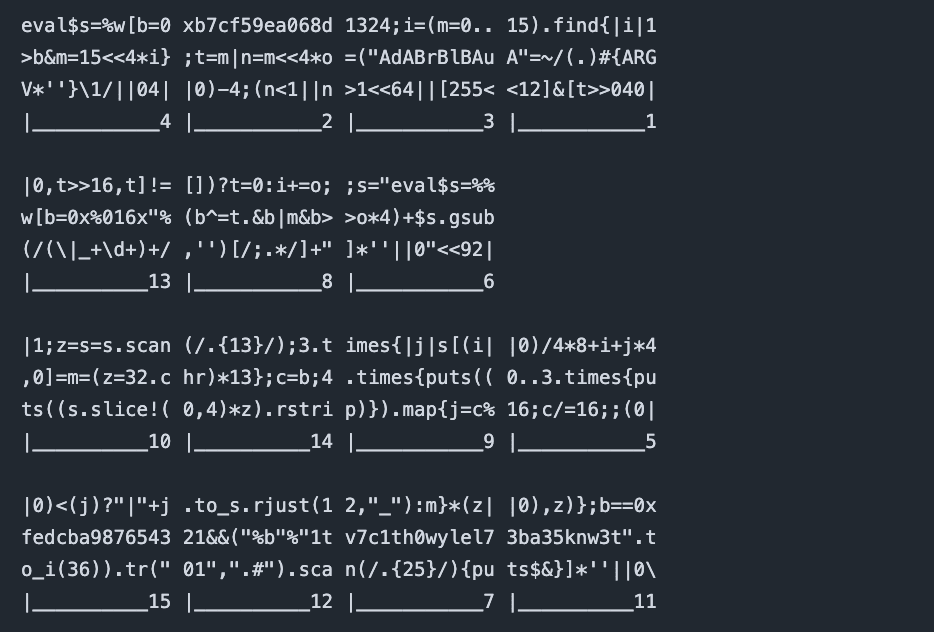 15quzzle 実行結果