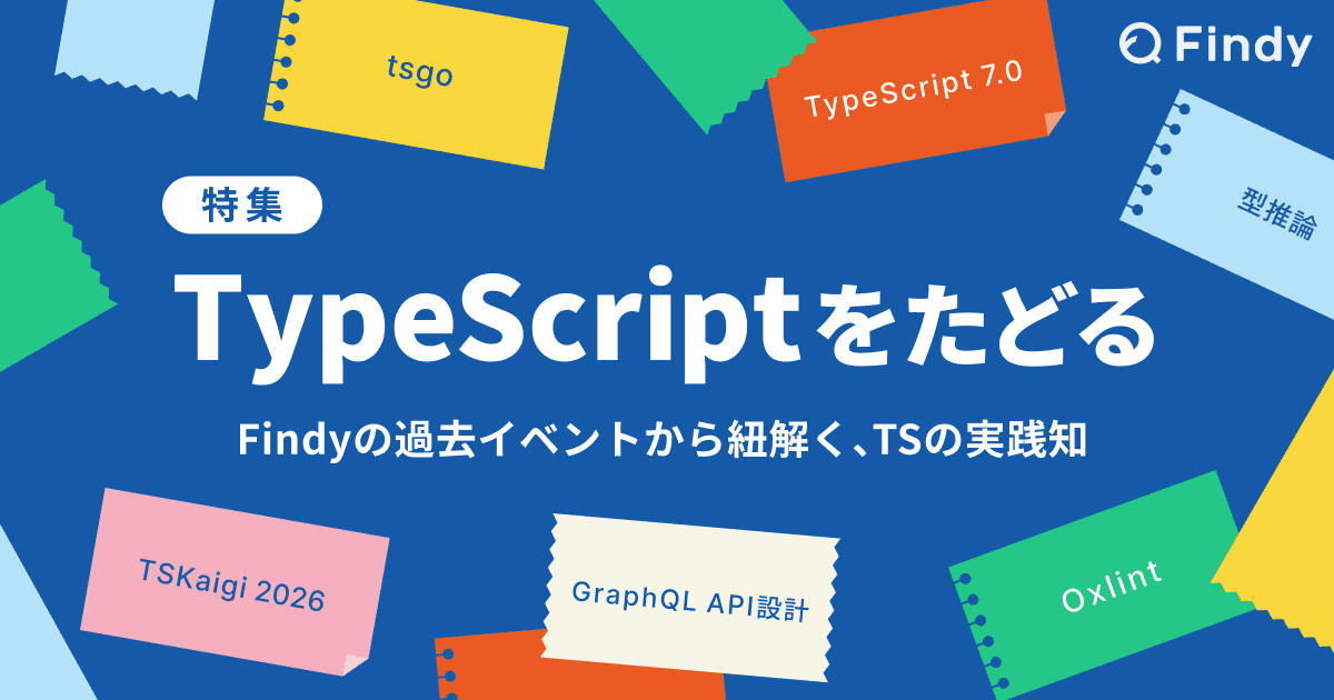 TypeScriptをたどる ーFindyの過去イベントから紐解く、TSの実践知のトップ画像