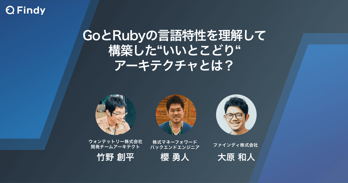 GoとRubyの言語特性を理解して構築した“いいとこどり“アーキテクチャとは?のトップ画像