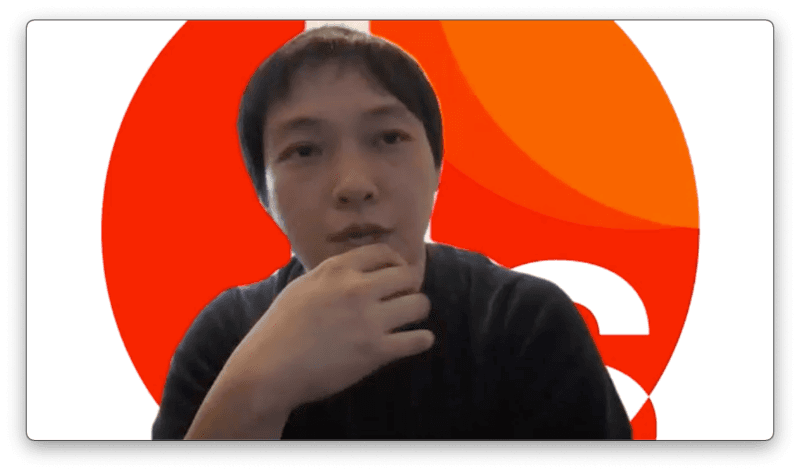 取材中の古川陽介さん