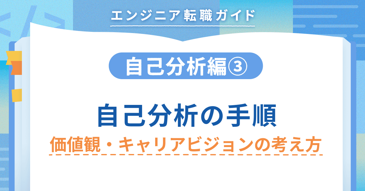 【自己分析編③】自己分析の手順 価値観・キャリアビジョンの考え方のトップ画像